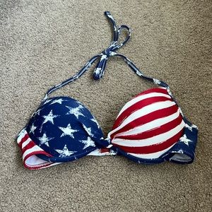 never worn american flag swim top